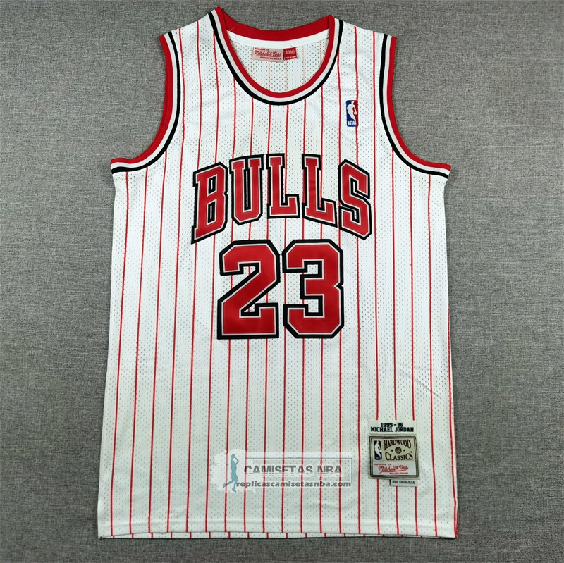 Camiseta Chicago Bulls Michael Jordan NO 23 Reload Mitchell & Ness 1997-98 Blanco